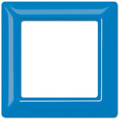 Jung - Cadre de finition 1 poste / AS500 Bleu