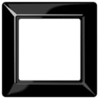 Jung - Cadre de finition 1 poste / Série AS 500 Noir