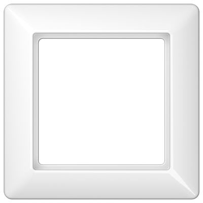 Jung - Cadre de finition 1 poste / Série AS 500 Blanc