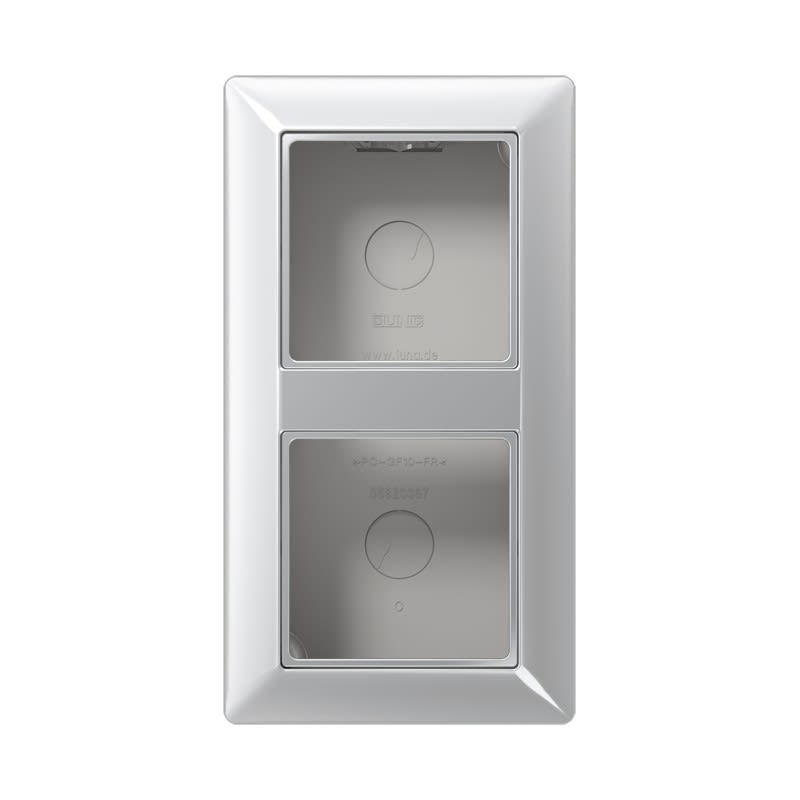 Jung - Boîtier saillie 2 postes / Série AS 500 Aluminium