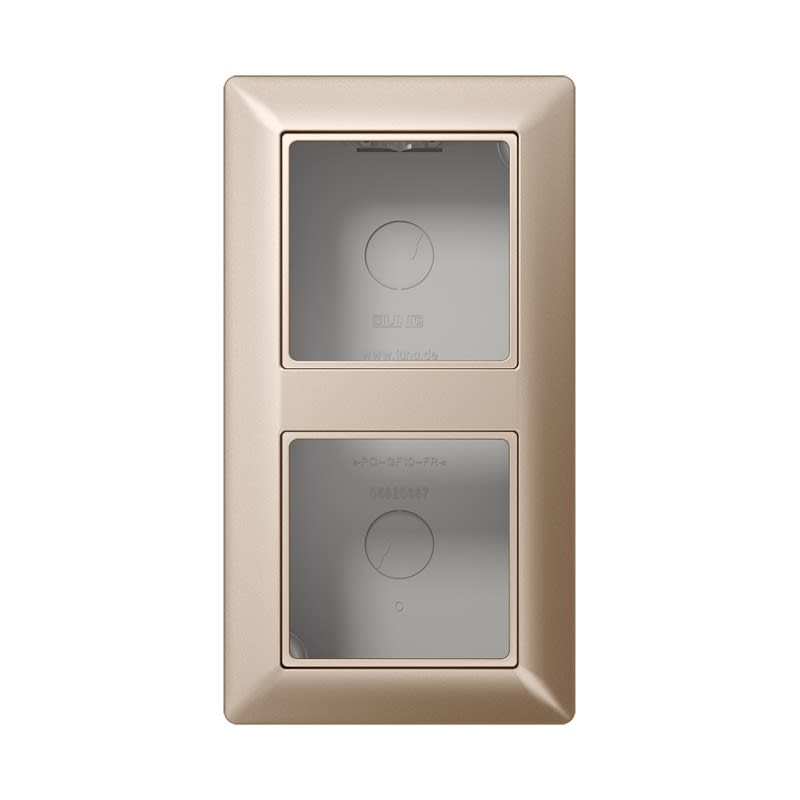 Jung - Boîtier saillie 2 postes / Série AS 500 Champagne