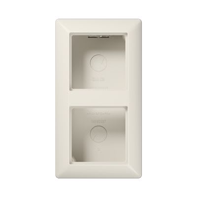 Jung - Boîtier saillie 2 postes / Série AS 500 Ivoire