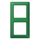 Jung - Cadre de finition 2 postes / Série AS 500 BF Vert