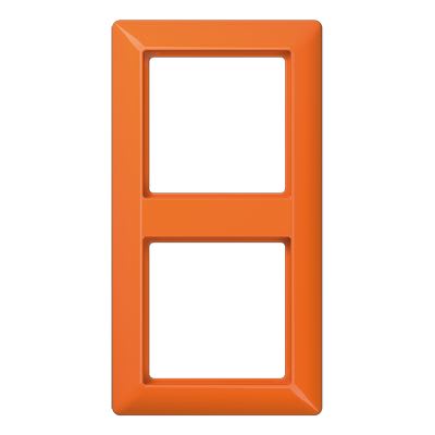 Jung - Cadre de finition 2 postes Série AS 500 BF Orange