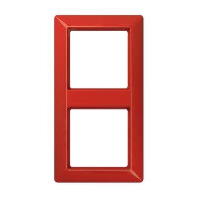 Jung - Cadre de finition 2 postes / Série AS 500 BF Rouge