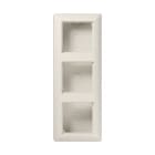 Jung - Boîtier saillie 3 postes / Série AS 500 Ivoire