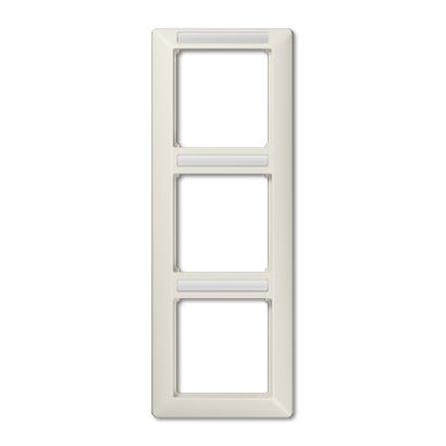 Jung - Cadre de finition 3 postes avec PE / Série AS 500 BF Ivoire