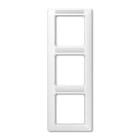 Jung - Cadre de finition 3 postes avec PE / Série AS 500 BF Blanc