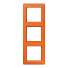Jung - Cadre de finition 3 postes / Série AS 500 BF Orange