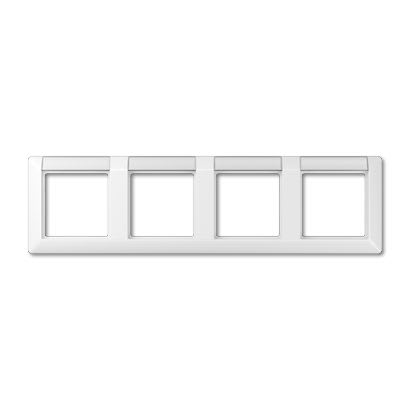 Jung - Cadre de finition 4 postes / Série AS 500 Blanc