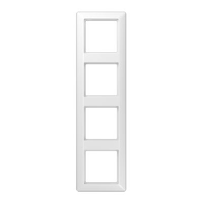 Jung - Cadre de finition 4 postes / Série AS 500 BF Blanc