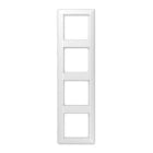 Jung - Cadre de finition 4 postes / Série AS 500 BF Blanc
