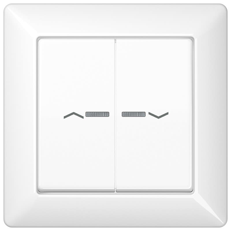 Jung - Enjo double avec fleches pour IN et BP a voyant VR-Store - AS 500 Blanc