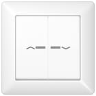 Jung - Enjo double avec fleches pour IN et BP a voyant VR-Store - AS 500 Blanc