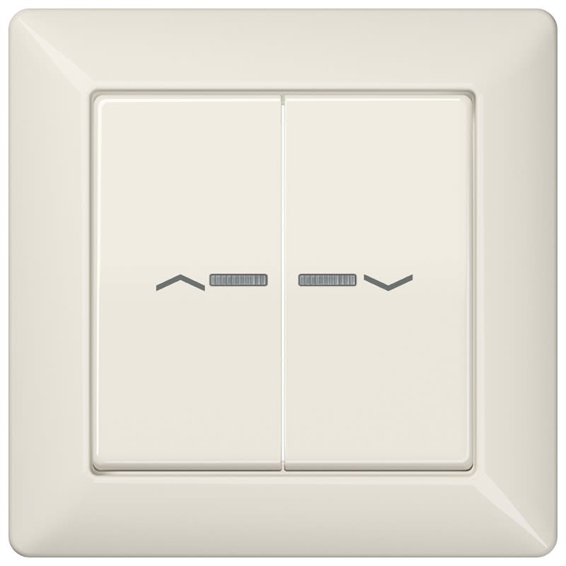 Jung - Enjo double avec fleches pour IN et BP a voyant VR-Store - AS 500 Ivoire