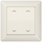 Jung - Enjoliveur double touche a fleches - AS 500 Ivoire