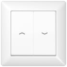 Jung - Enjoliveur double touche IN+BP VR-store / Série AS 500 Blanc