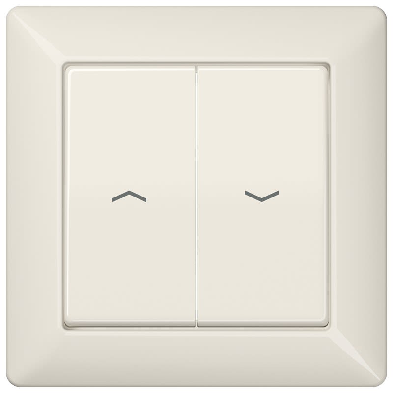 Jung - Enjoliveur double touche IN+BP VR-store / Série AS 500 Ivoire