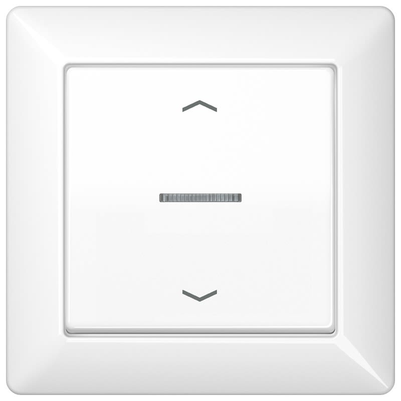 Jung - Enjo simple touche a voyant+fleches - AS 500 Blanc