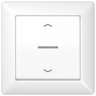 Jung - Enjo simple touche a voyant+fleches - AS 500 Blanc