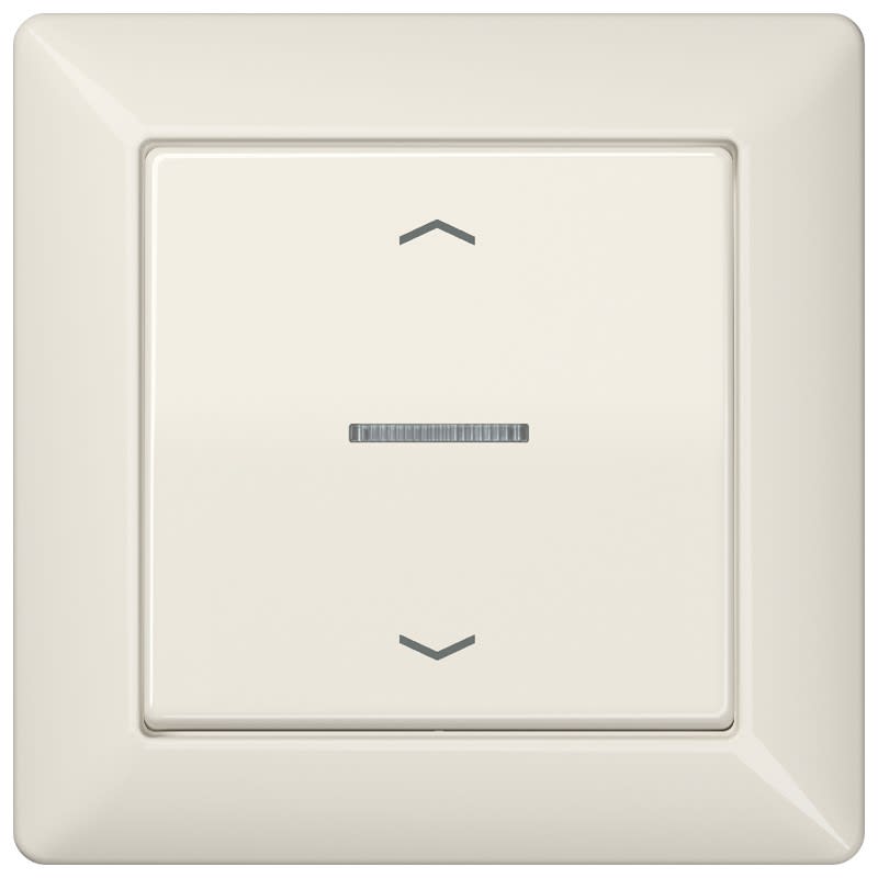 Jung - Enjo simple touche a voyant+fleches - AS 500 Ivoire