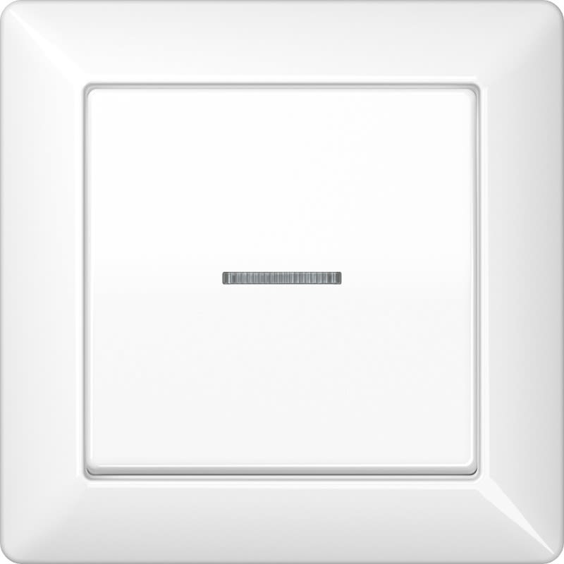 Jung - Enjo simple touche à voyant / Série AS 500 Blanc