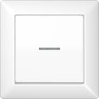 Jung - Enjo simple touche à voyant / Série AS 500 Blanc