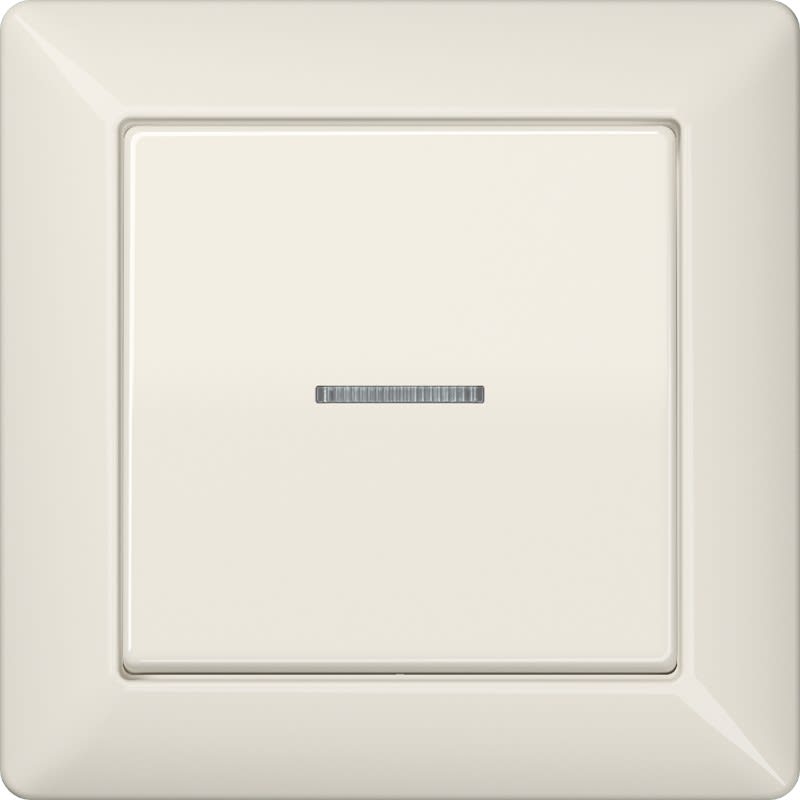 Jung - Enjo simple touche à voyant / Série AS 500 Ivoire