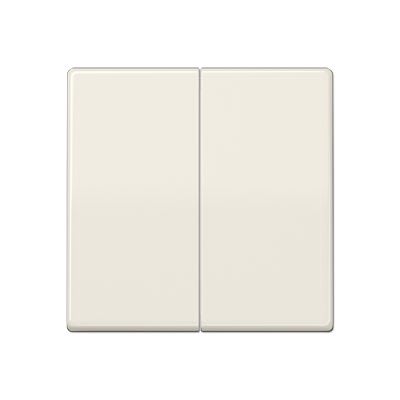 Jung - Enjoliveur double touche / Série AS 500 BF Ivoire