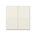 Jung - Enjoliveur double touche / Série AS 500 BF Ivoire