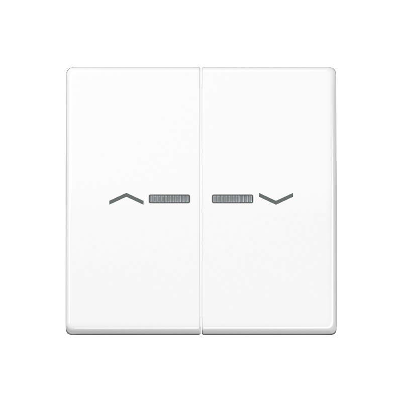 Jung - Enjo pour double IN et BP a voyant - AS 500 Blanc