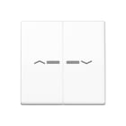 Jung - Enjo pour double IN et BP a voyant - AS 500 Blanc