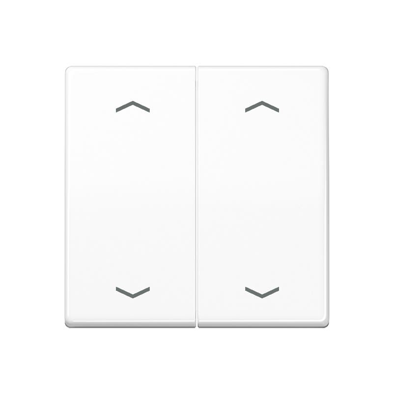 Jung - Enjoliveur double touche a fleches - AS 500 Blanc