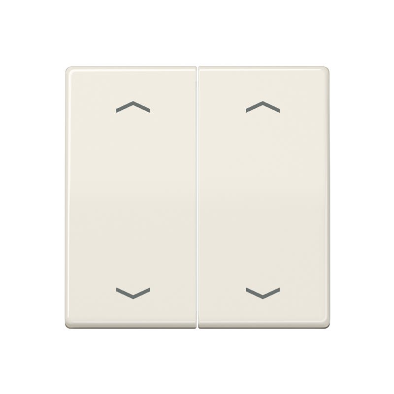 Jung - Enjoliveur double touche a fleches - AS 500 Ivoire