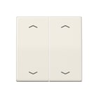 Jung - Enjoliveur double touche a fleches - AS 500 Ivoire