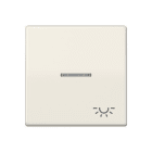 Jung - Enjo avec symb "lumière" à voyant / Série AS 500 Ivoire