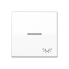 Jung - Enjo avec symb "lumière" à voyant / Série AS 500 Blanc