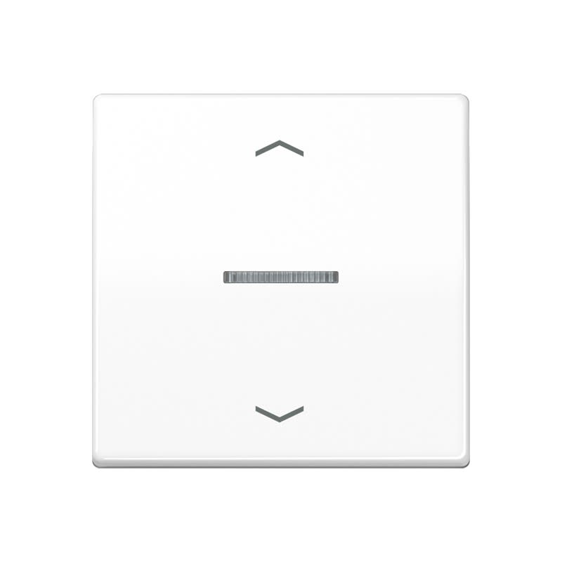 Jung - Enjo simple touche a voyant+fleches - AS 500 Blanc