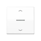 Jung - Enjo simple touche a voyant+fleches - AS 500 Blanc