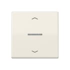 Jung - Enjo simple touche a voyant+fleches - AS 500 Ivoire