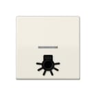 Jung - Enjo avec symb "lumière" en relief+voyant / Série AS 500 Ivoire