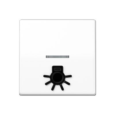 Jung - Enjo avec symb "lumière" en relief+voyant / Série AS 500 Blanc