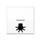 Jung - Enjo avec symb "lumière" en relief+voyant / Série AS 500 Blanc