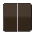 Jung - Enjoliveur 2 voies pour mécanisme variapush 1712DE / CD500 Brun