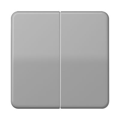 Jung - Enjoliveur 2 voies pour mécanisme variapush 1712DE / CD500 Gris