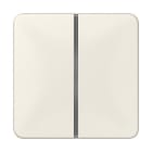 Jung - Kit touche complet 2 voies F40 / CD 500 Ivoire