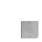 Jung - Touche 4 voies avec flèches F40 / CD 500 Gris