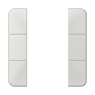 Jung - Kit touche complet 3 voies F50 / CD 500 Gris clair