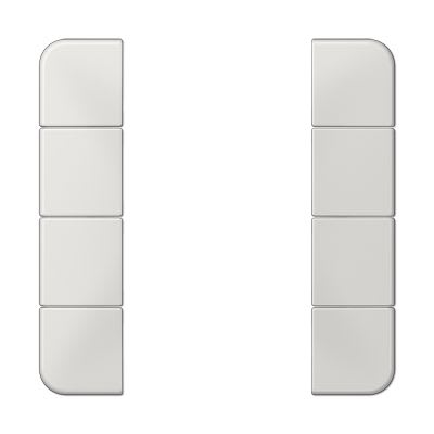 Jung - Kit touche complet 4 voies F50 / CD 500 Gris clair