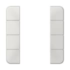 Jung - Kit touche complet 4 voies F50 / CD 500 Gris clair